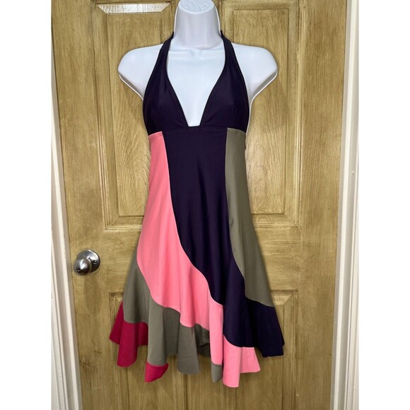Vix Paula Hermanny Cover Up Dress Swim V Neck Halter size XS/S - Picture 1 of 8